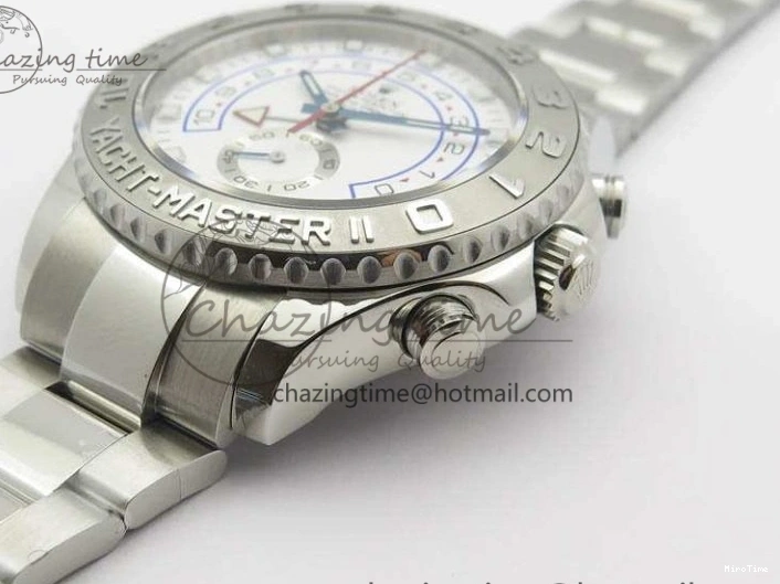 MiroTime 1218 Breathable YachtMaster II 116689 SS JF 1:1 Best Edition White Dial Blue On SS Bracelet A 3578
